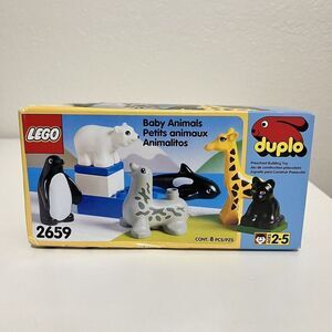 Vintage LEGO Duplo 2659 Baby Animals New NIB Sealed 1996 Penguin Orca Seal Bear